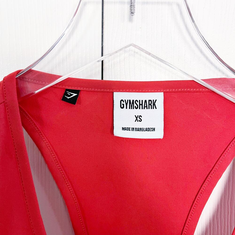 Gymshark Red Open Racerback Tank Top - Picture 2 of 4